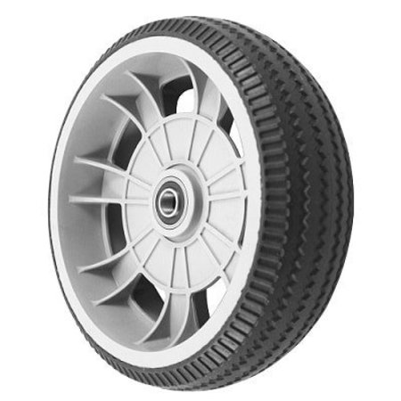 DURASTAR Wheel; 10X3" Flat-Free, Polyolefin Core (Black/Gray); 5/8" I.D. Q34 Fl 1030CPF45BS-F-Q34